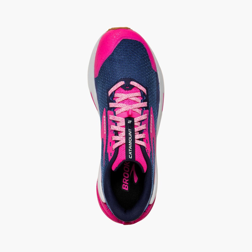 Chaussure Trail Running Brooks Catamount 2 Noir Rose Citron Femme | RPN-1058029